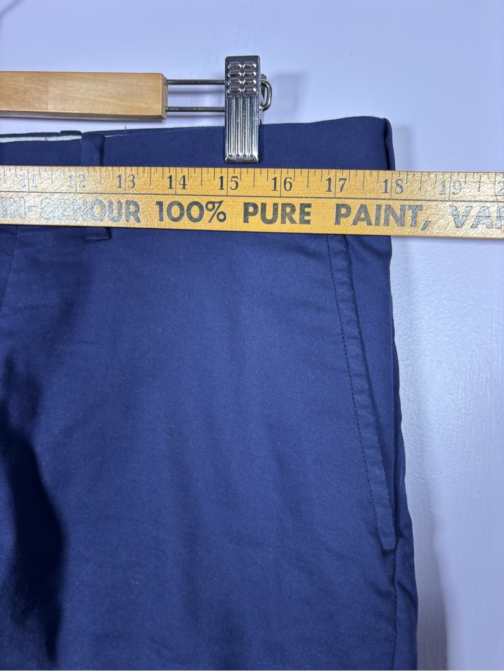Polo by Ralph Lauren Navy Men’s Flat Front Shorts - Picture 4 of 9